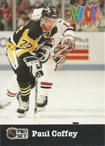 #21 Paul Coffey - Pittsburgh Penguins - 1991-92 Pro Set PUCK Hockey