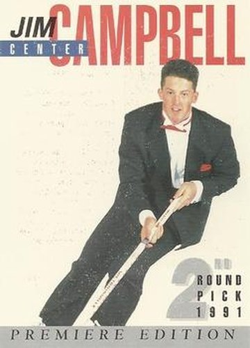 #21 Jim Campbell - 1991 Arena Draft Picks French Hockey