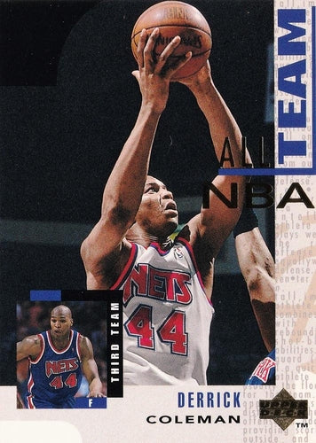 #21 Derrick Coleman - New Jersey Nets - 1994-95 Upper Deck Basketball