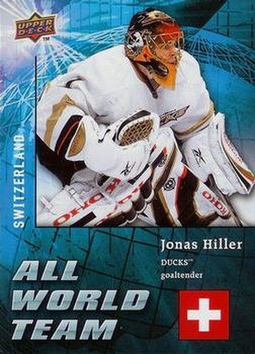 #AW21 Jonas Hiller - Anaheim Ducks - 2009-10 Upper Deck - All World Team Hockey
