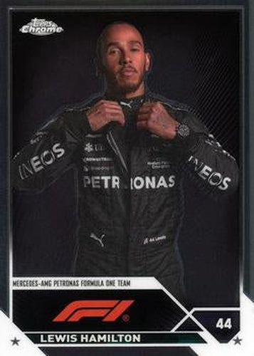 #21a Lewis Hamilton - Mercedes-AMG Petronas Formula One Team - 2023 Topps Chrome Formula 1 Racing