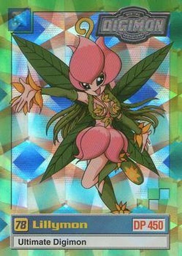 #21of32 78 Lillymon - 2000 Upper Deck Digimon Series 2 - Silver Foil