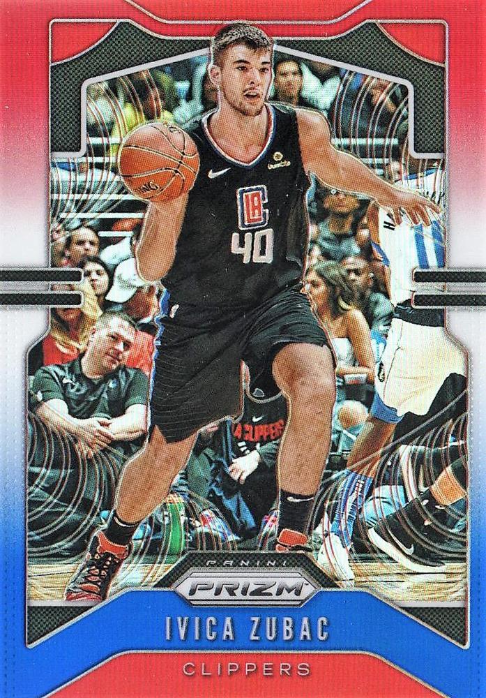 #220 Ivica Zubac - Los Angeles Clippers - 2019-20 Panini Prizm - Prizms Red White and Blue Basketball