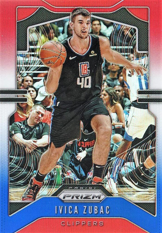 #220 Ivica Zubac - Los Angeles Clippers - 2019-20 Panini Prizm - Prizms Red White and Blue Basketball