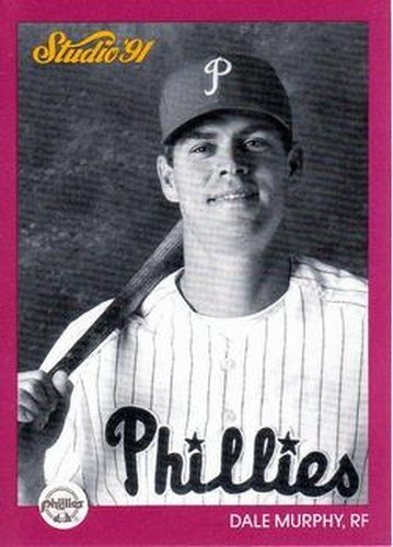 #220 Dale Murphy - Philadelphia Phillies - 1991 Studio Baseball