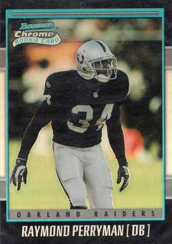 #220 Raymond Perryman - Oakland Raiders - 2001 Bowman Chrome Football