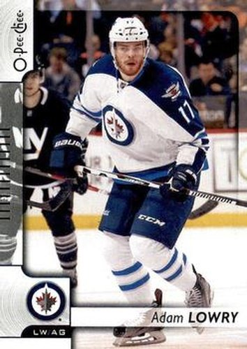 #220 Adam Lowry - Winnipeg Jets - 2017-18 O-Pee-Chee Hockey