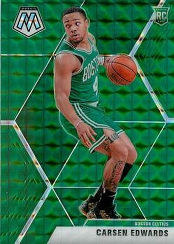 #220 Carsen Edwards - Boston Celtics - 2019-20 Panini Mosaic - Green Prizm Basketball