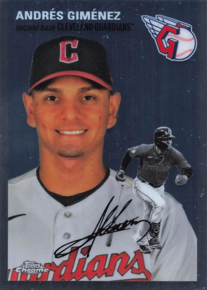 #220 Andrés Giménez - Cleveland Guardians - 2023 Topps Chrome Platinum Anniversary Baseball