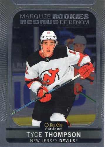 #220 Tyce Thompson - New Jersey Devils - 2021-22 O-Pee-Chee Platinum Hockey