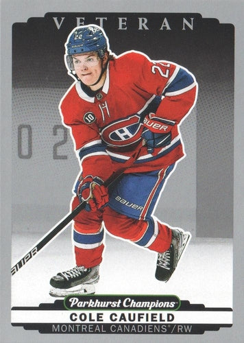 #220 Cole Caufield - Montreal Canadiens - 2022-23 Parkhurst Champions - Silver Hockey
