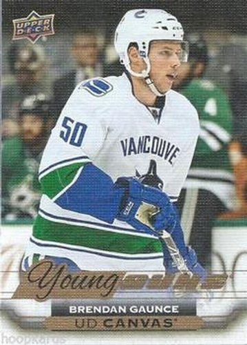 #C220 Brendan Gaunce - Vancouver Canucks - 2015-16 Upper Deck - UD Canvas Hockey