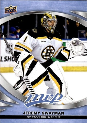 #220 Jeremy Swayman - Boston Bruins - 2023-24 Upper Deck MVP Hockey
