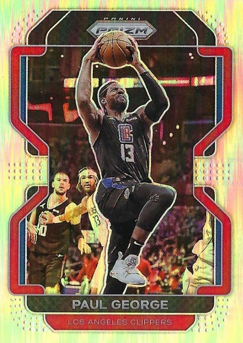 #220 Paul George - Los Angeles Clippers - 2021-22 Panini Prizm - Silver Basketball