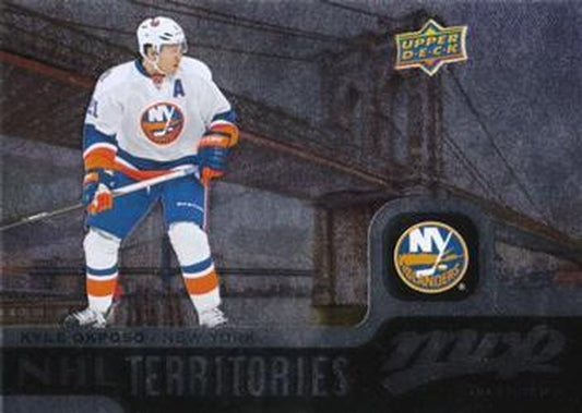 #220 Kyle Okposo - New York Islanders - 2015-16 Upper Deck MVP Hockey