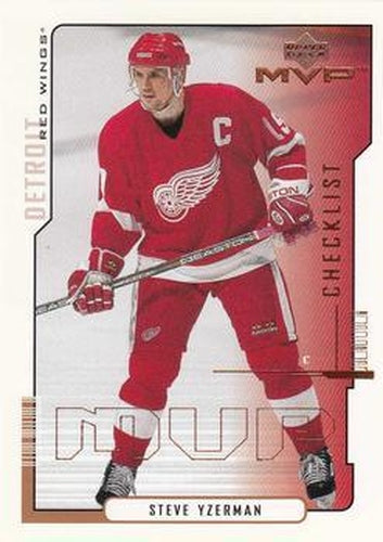 #220 Steve Yzerman - Detroit Red Wings - 2000-01 Upper Deck MVP Hockey