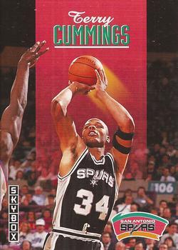 #220 Terry Cummings - San Antonio Spurs - 1992-93 SkyBox Basketball