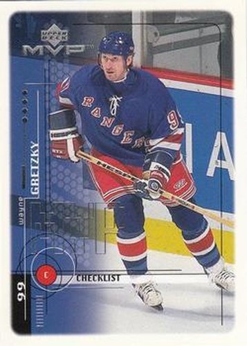 #220 Wayne Gretzky - New York Rangers - 1998-99 Upper Deck MVP Hockey