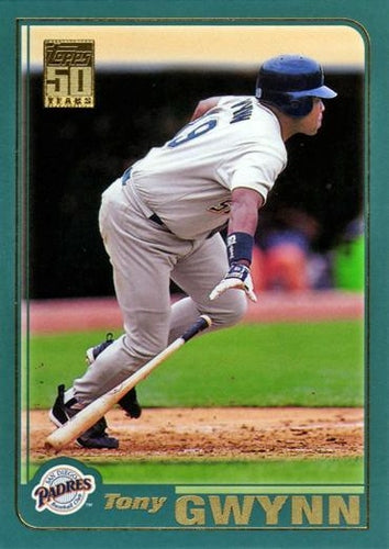 #220 Tony Gwynn - San Diego Padres - 2001 Topps Baseball