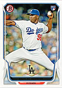 #220 Onelki Garcia - Los Angeles Dodgers - 2014 Bowman Baseball