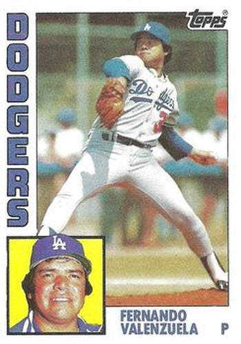 #220 Fernando Valenzuela - Los Angeles Dodgers - 1984 Topps Baseball