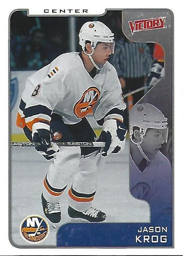 #220 Jason Krog - New York Islanders - 2001-02 Upper Deck Victory Hockey