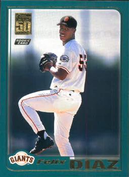 #T220 Felix Diaz - San Francisco Giants - 2001 Topps Traded & Rookies Baseball
