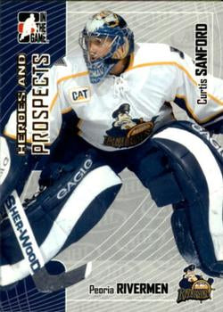 #221 Curtis Sanford - Peoria Rivermen - 2005-06 In The Game Heroes and Prospects Hockey