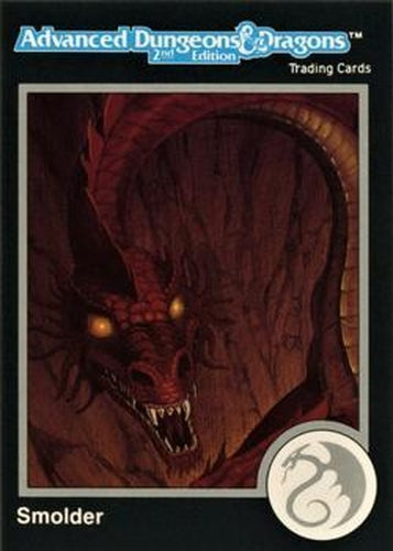 #221 Smolder, Red Dragon - 1991 TSR Advanced Dungeons & Dragons - Silver