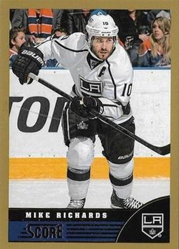 #221 Mike Richards - Los Angeles Kings - 2013-14 Score - Gold Hockey