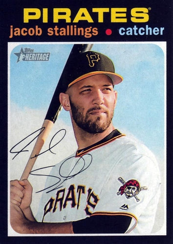 #221 Jacob Stallings - Pittsburgh Pirates - 2020 Topps Heritage Baseball