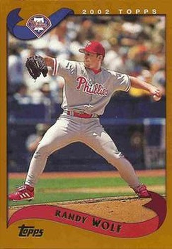 #221 Randy Wolf - Philadelphia Phillies - 2002 Topps Baseball