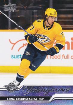 #221 Luke Evangelista - Nashville Predators - 2023-24 Upper Deck Hockey
