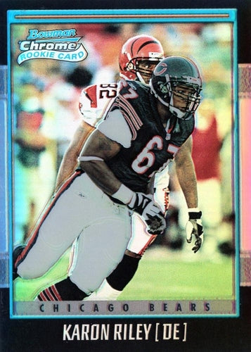 #221 Karon Riley - Chicago Bears - 2001 Bowman Chrome Football
