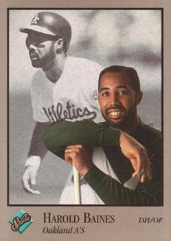 #221 Harold Baines - Oakland Athletics - 1992 Studio Baseball