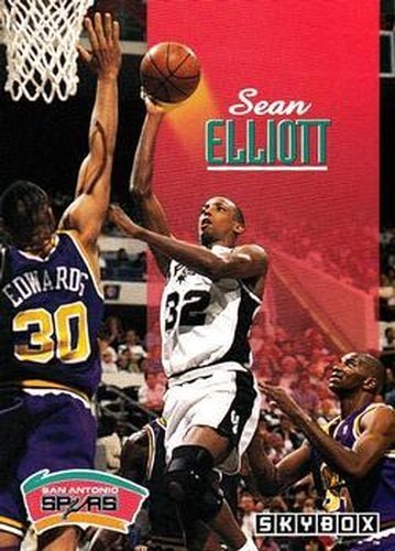 #221 Sean Elliott - San Antonio Spurs - 1992-93 SkyBox Basketball