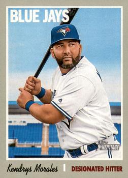 #221 Kendrys Morales - Toronto Blue Jays - 2019 Topps Heritage Baseball