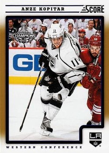 #221 Anze Kopitar - Los Angeles Kings - 2012-13 Score - Gold Rush Hockey