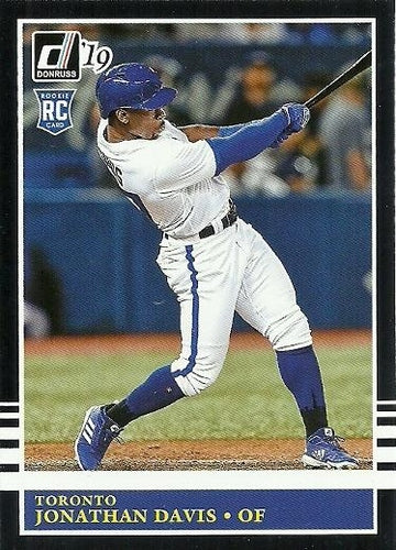 #221 Jonathan Davis - Toronto Blue Jays - 2019 Donruss Baseball