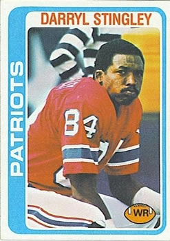 #221 Darryl Stingley - New England Patriots - 1978 Topps Football