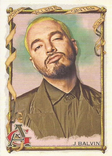 #222 J Balvin - 2023 Topps Allen & Ginter Baseball