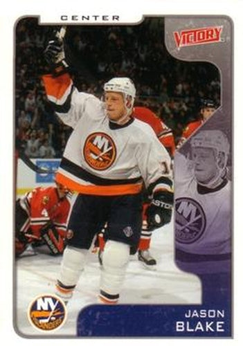 #222 Jason Blake - New York Islanders - 2001-02 Upper Deck Victory Hockey