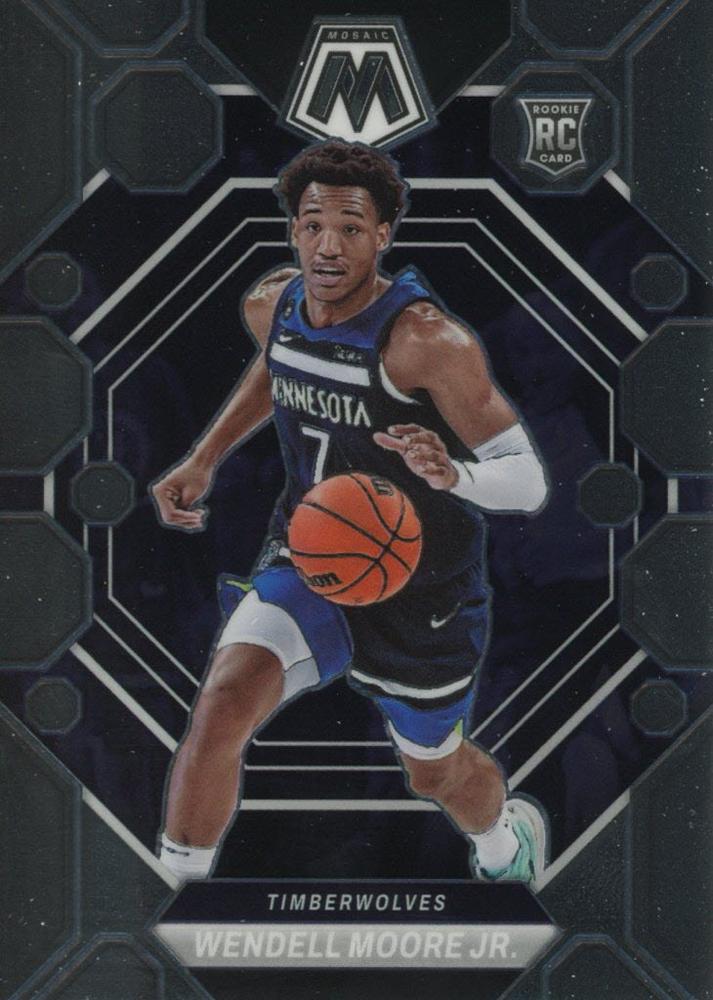 #222 Wendell Moore Jr. - Minnesota Timberwolves - 2022-23 Panini Mosaic Basketball