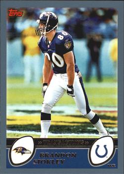 #222 Brandon Stokley - Indianapolis Colts - 2003 Topps Football