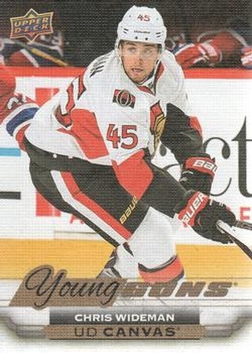 #C222 Chris Wideman - Ottawa Senators - 2015-16 Upper Deck - UD Canvas Hockey