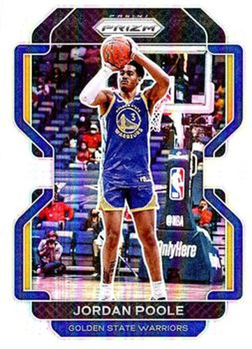 #222 Jordan Poole - Golden State Warriors - 2021-22 Panini Prizm - Silver Basketball