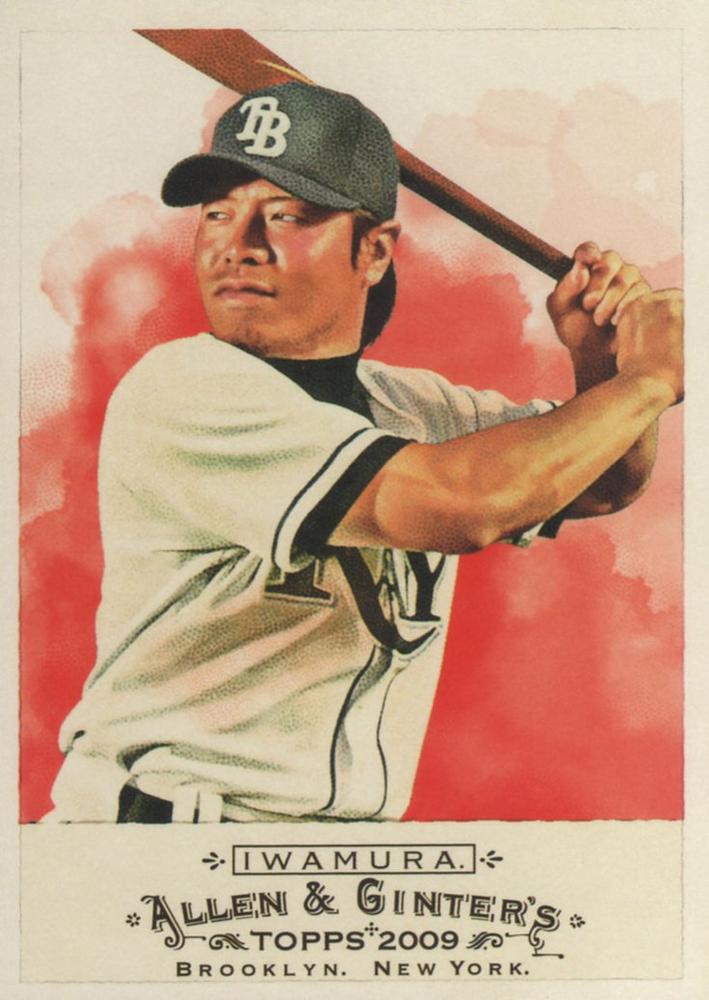#222 Akinori Iwamura - Tampa Bay Rays - 2009 Topps Allen & Ginter Baseball