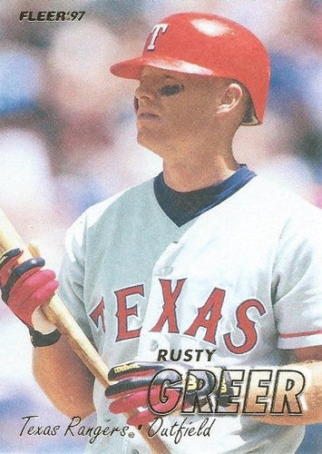 #222 Rusty Greer - Texas Rangers - 1997 Fleer Baseball