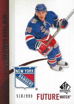 #222 Mats Zuccarello-Aasen - New York Rangers - 2010-11 SP Authentic Hockey