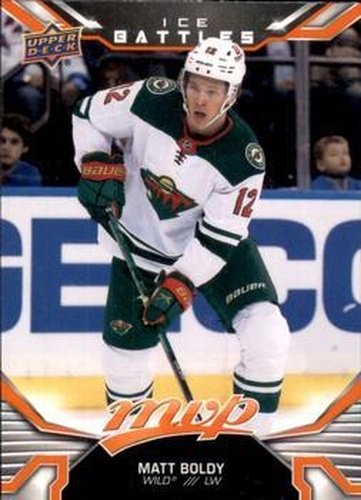 #222 Matt Boldy - Minnesota Wild - 2022-23 Upper Deck MVP - Ice Battles Hockey